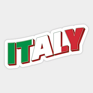 Italy Vintage style retro souvenir Sticker